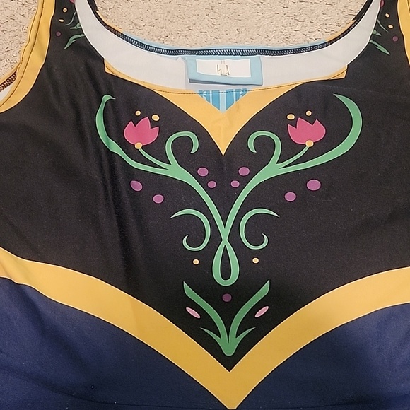 Anna Frozen Costume dress Skater dress Disney Plus size - Picture 12 of 13